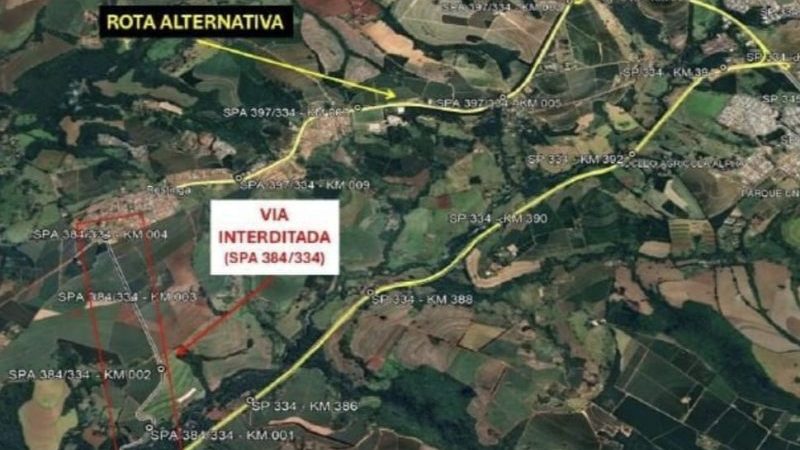 Arteris ViaPaulista informa interdição de rodovia em Restinga para apoio a serviço de supressão de eucaliptos