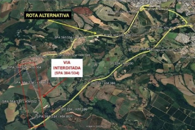 Arteris ViaPaulista informa interdição de rodovia em Restinga para apoio a serviço de supressão de eucaliptos