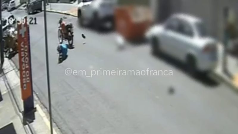 Idoso fica em estado grave após ser atropelado por motociclista em São Joaquim da Barra
