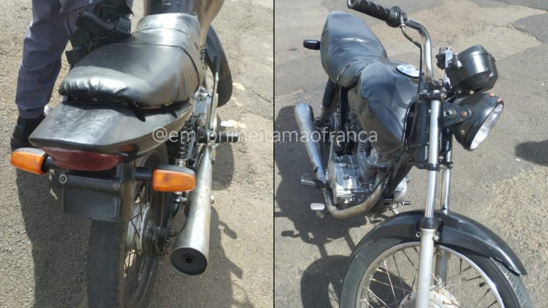 Polícia Militar apreende moto adulterada no City Petrópolis em Franca