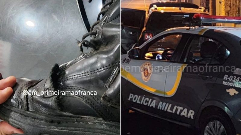 Abordagem policial termina com militar ferido por tiro de raspão e homem preso
