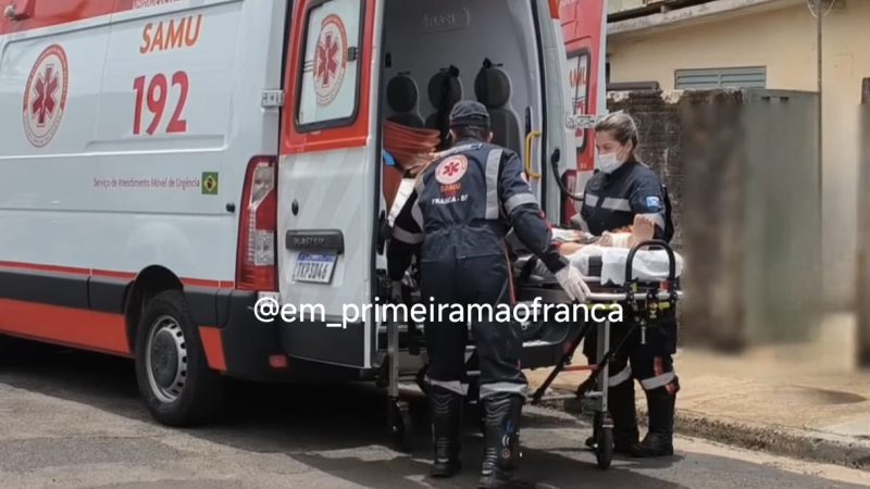 Mulher é socorrida com vários ferimentos após ser atacada por cães em Franca