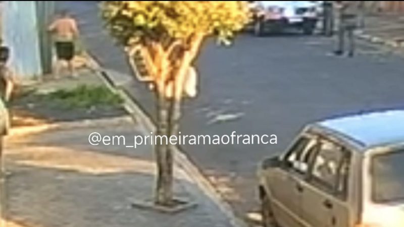 Novas imagens mostram homem invadindo residência de mulher grávida em Cristais