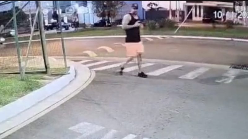 Câmeras registram homem acusado de matar cabeleireira abandonando carro em Franca
