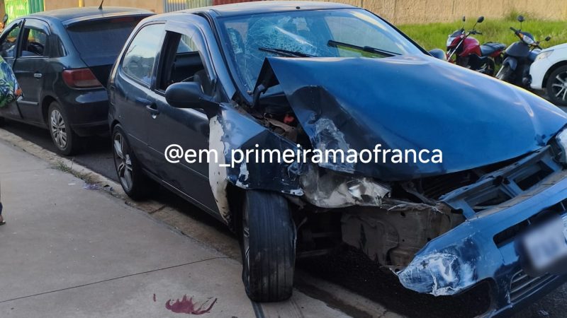 Duas pessoas ficaram feridas em um acidente de trânsito no Distrito Industrial