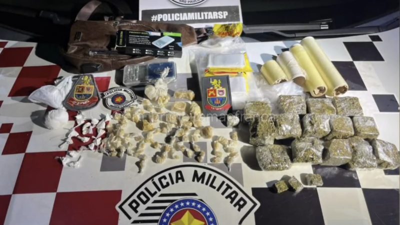 Homem é preso pela Polícia Militar no Parque Vicente Leporace com drogas e veículo furtado