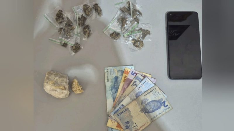 Adolescente é detido pela Polícia Militar com drogas em Morro Agudo