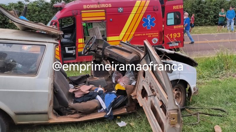 Idoso fica ferido após sofrer grave acidente na rodovia Nelson Nogueira