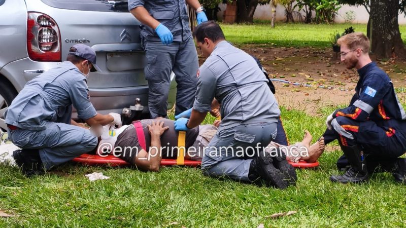 Homem fica ferido após sofrer queda de cinco metros de altura em chácara em Franca