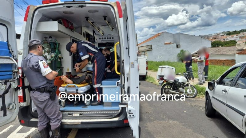 Câmera de segurança registra acidente que deixou motociclista ferido na Avenida Chafic Facury