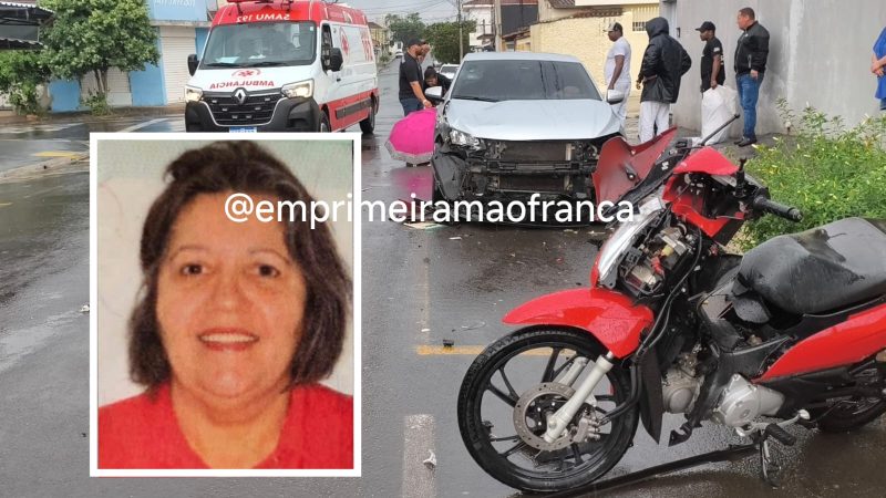 Mulher morre e neta fica ferida após grave acidente em cruzamento de Franca