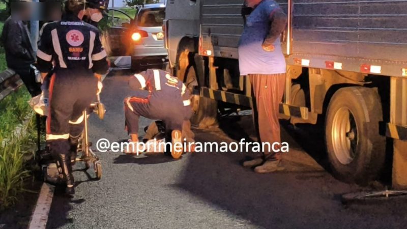 Morre na Santa Casa ciclista que sofreu acidente com caminhão em avenida de Franca
