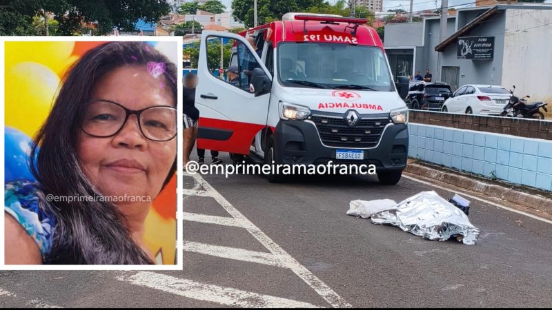 Idosa morre após ser atropelada por caminhão na contramão em avenida de Franca