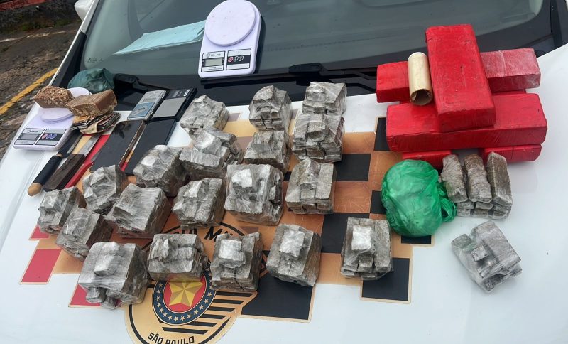 Traficante é preso com mais de 10 quilos de drogas no Jardim Aeroporto III, em Franca