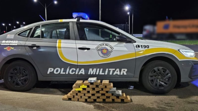 Polícia Militar Rodoviária prende homem com mais de 41 quilos de drogas em rodovia da região