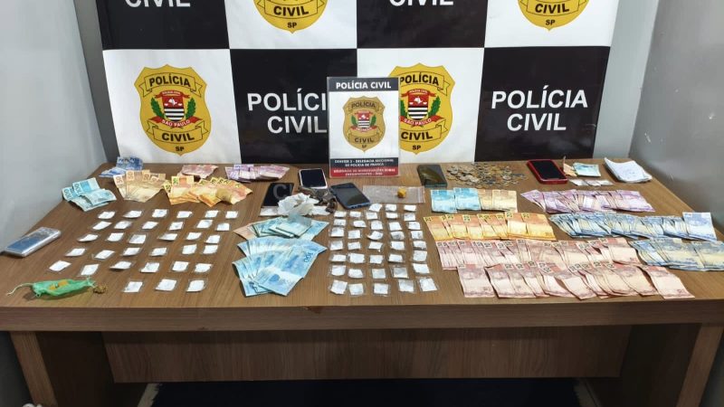 Operação da DISE resulta em apreensões e prisões por tráfico, em Franca
