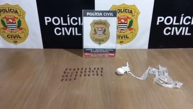 DISE prende homem por tráfico de drogas no Jardim Redentor, em Franca