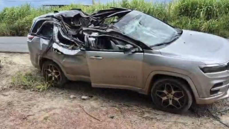 Criança de 1 ano morre após árvore cair sobre carro na MG-444, em Capetinga