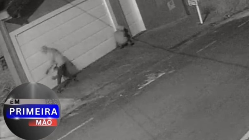 Câmera de segurança registra furto em residência no bairro João Liporoni