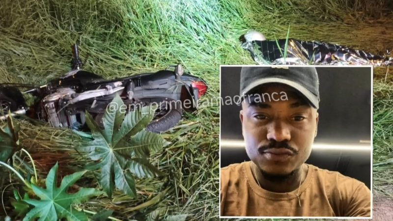 Motociclista morre após colidir em poste no Jardim Pulicano, em Franca