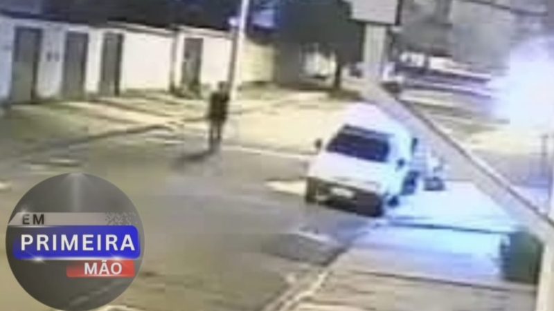 Câmera de segurança registra furto de Fiorino no Jardim Tropical