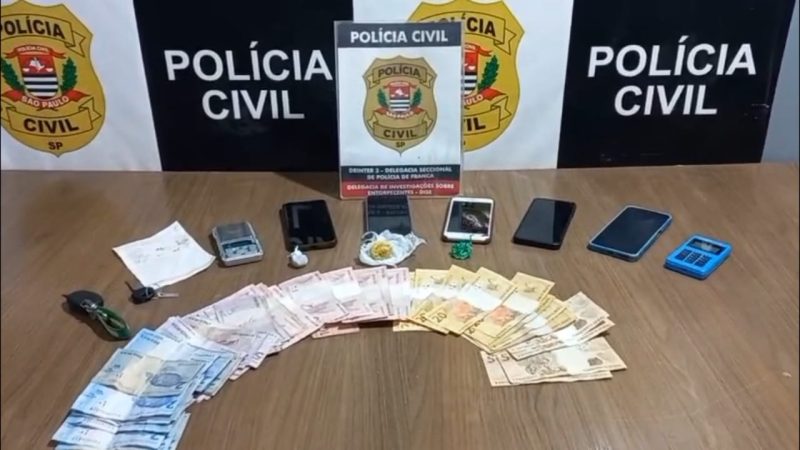 Polícia Civil prende homem por tráfico de drogas no Jardim São Luiz, em Franca