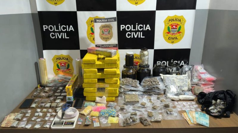 DISE apreende drogas avaliadas em mais de R$ 500 mil e prende dois homens em Franca