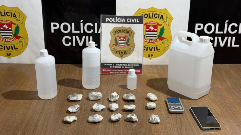 DISE prende homem por tráfico de drogas no bairro Chácara São Paulo, em Franca