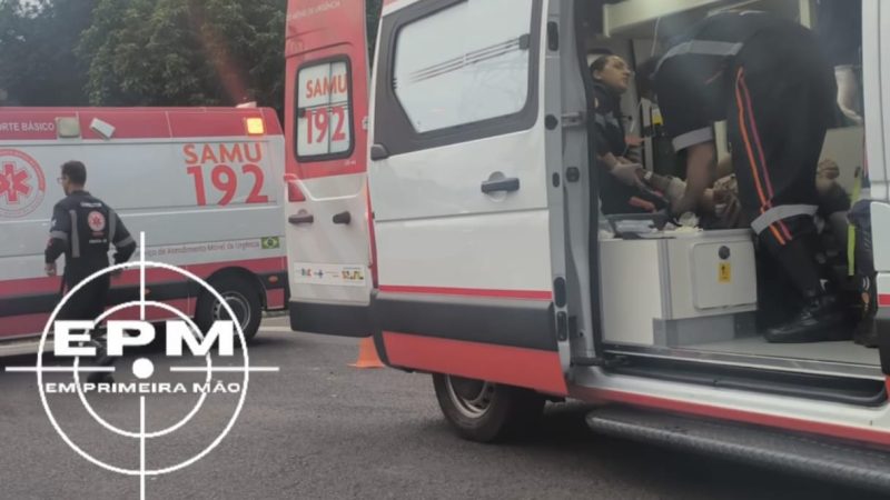 Idoso fica gravemente ferido após ser atropelado por moto, em Franca