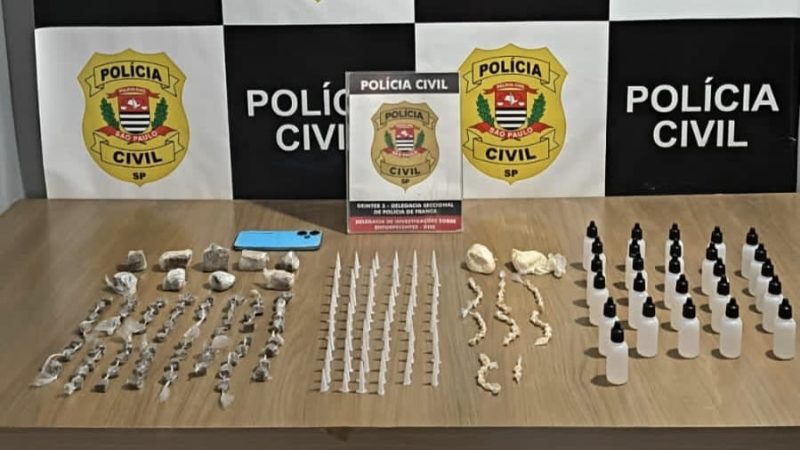 Traficante tenta fugir, resiste à abordagem e acaba preso em operação da DISE em Franca