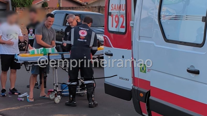 Criança sofre ferimentos graves após ser atropelada por veículo em Franca