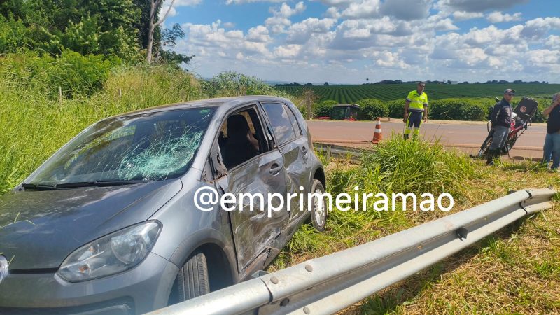 Colisão entre carro e moto deixa motociclista em estado grave em rodovia da região