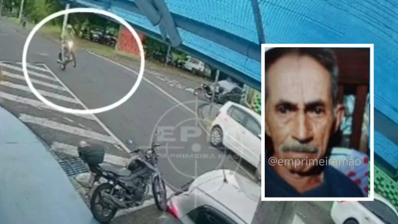 Idoso atropelado enquanto motociclista empinava moto não resiste e morre na Santa Casa
