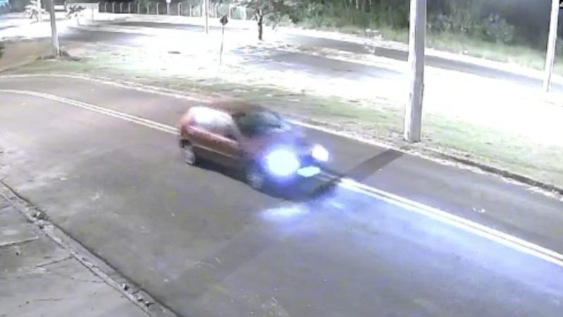 Câmeras de segurança registram furto de veículo em Franca