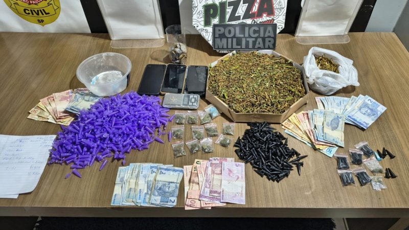 PM encontra droga escondida em caixa de pizza e prende dupla no Parque do Horto