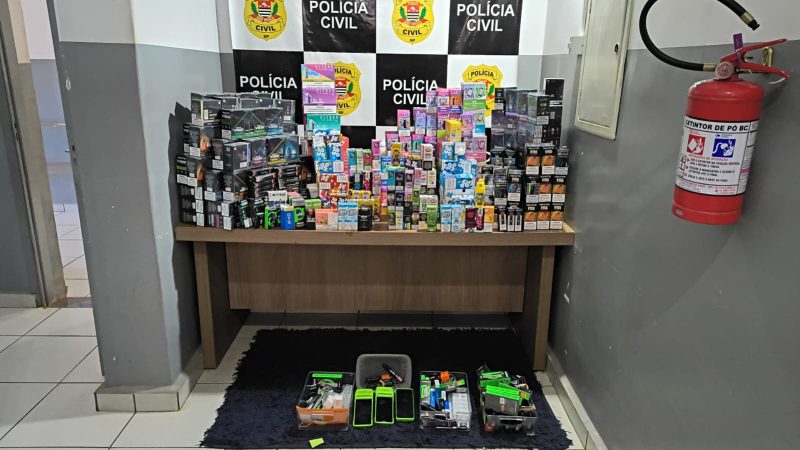 Mais de R$ 200 mil em cigarros eletrônicos foram apreendidos pela DISE