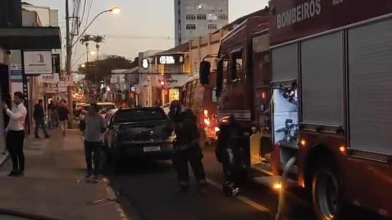 Princípio de incêndio em fritadeira é registrado em restaurante no Centro