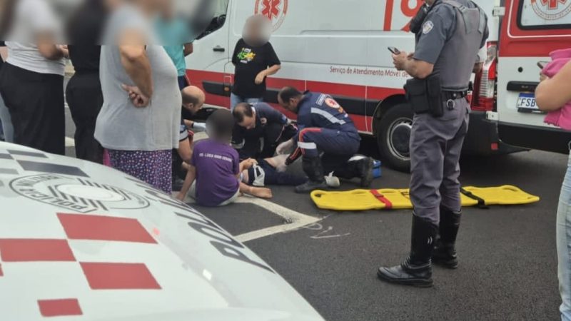 Criança é arremessada após ser atropelada por veículo em Franca