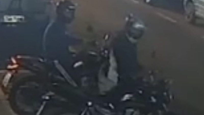 Câmeras registram furto de motocicleta no Parque Universitário em Franca