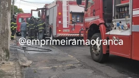 Incêndio é registrado em pensão na área central de Franca
