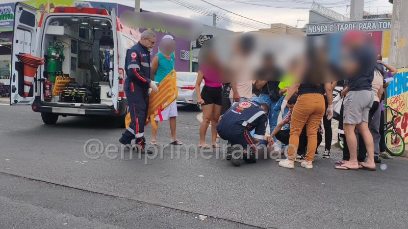 Criança em bicicleta é atropelada por moto em avenida de Franca
