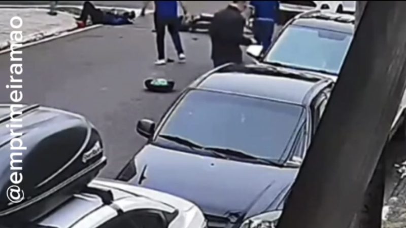 Motociclista fica ferido após motorista avançar sinal de pare na Vila Aparecida, em Franca
