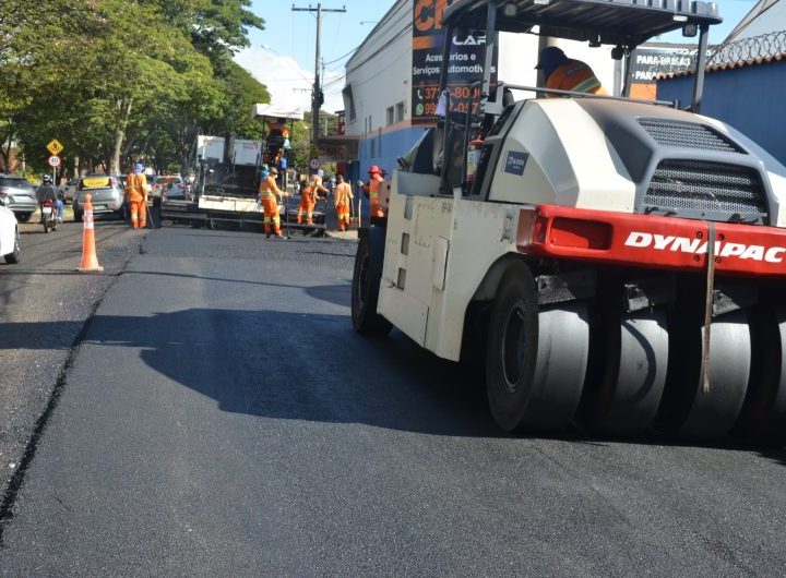 Avenida Santos Dumont recebe nova etapa do Programa ‘Asfalto Novo’