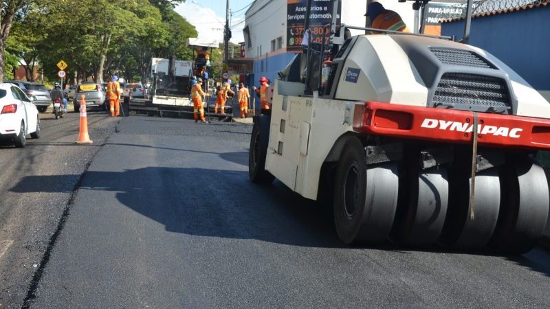 Avenida Santos Dumont recebe nova etapa do Programa ‘Asfalto Novo’