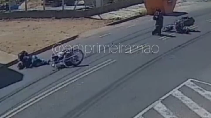 Colisão entre duas motos deixa motociclista ferido em Franca