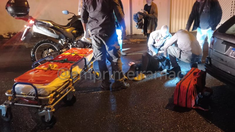Homem é atropelado por motociclista no Jardim Francano