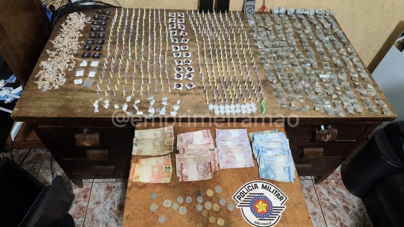 Operação conjunta prende homem por tráfico e apreende grande quantidade de drogas em Miguelópolis