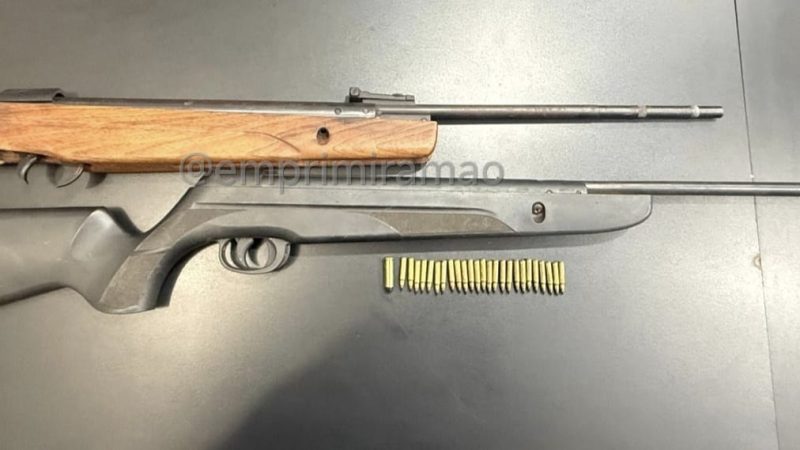 Homem é preso por violência doméstica e armas são apreendidas em Buritizal