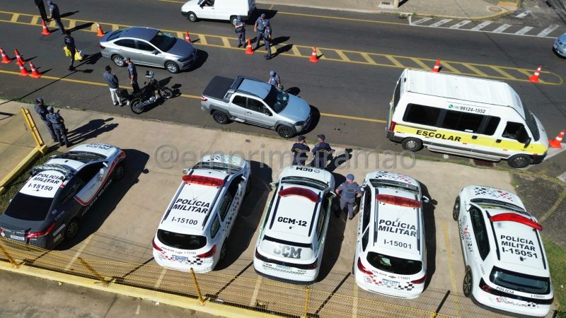 PM e GCM realizam blitz educativa para conter acidentes em Franca