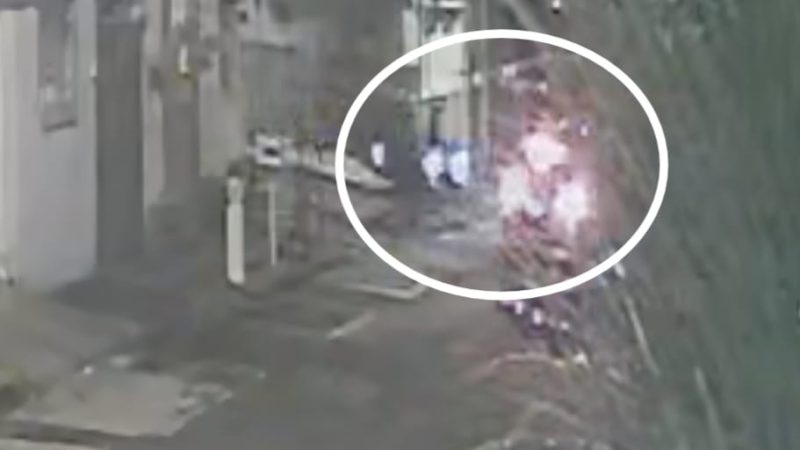 Câmeras registram grave acidente que deixou motociclista em estado gravíssimo
